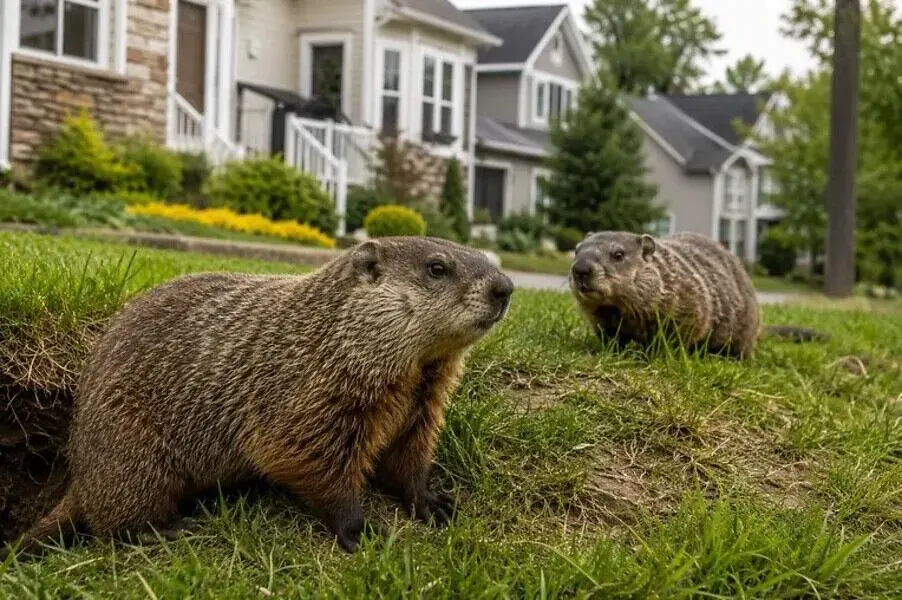 woodchucks in residentials